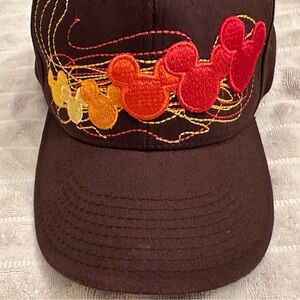 Disney Brown Hat with Mickey Mouse Embroidery